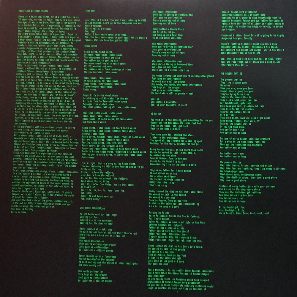 Roger Waters / Radio K.A.O.S. (LP)