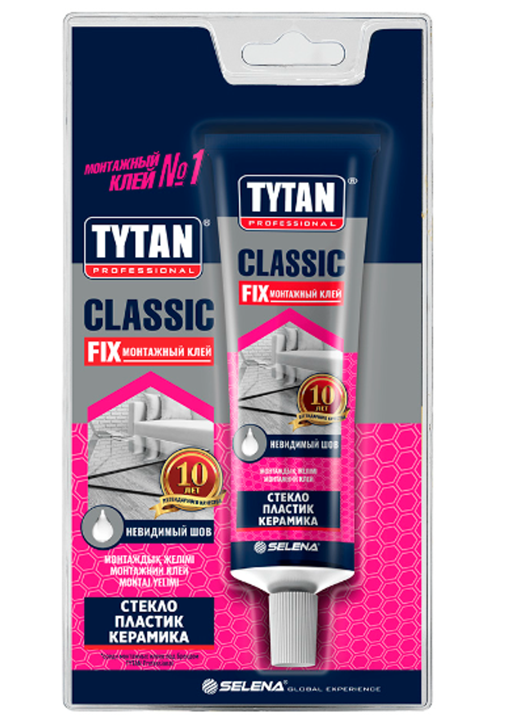 Клей вместо гвоздей "Tytan" PROFESSIONAL Classic Fix., блистер 100 мл прозрачный.