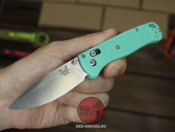 Нож Benchmade 535 Bugout CIVIL MINT (редкий цвет) А+++ - минт рукоять, клинок сатин, фурнитура сатин