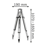 Строительный штатив BT 170 HD Professional BOSCH 0601091B00