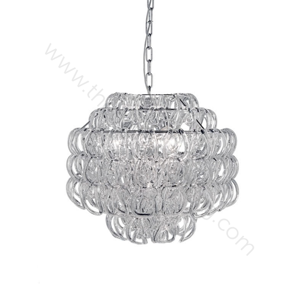 Pendant design lamp Giogali SP 50 by Vistosi (Clear)