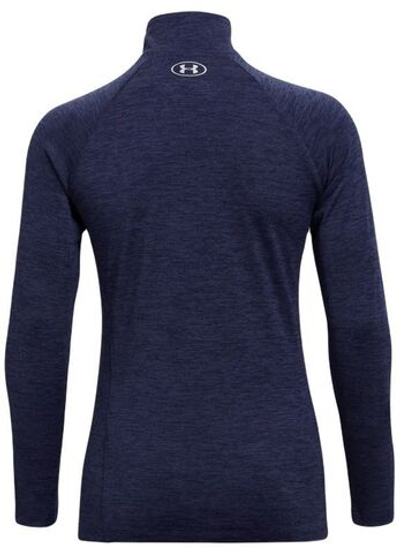 Женская теннисная футболка (dł. Рукава) Under Armour Tech 1/2 Zip-Twist - midnight navy/cadet