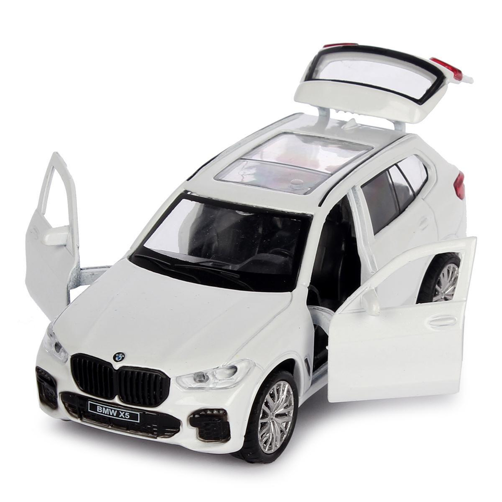 Модель ин. мет. "BMW X5 M-Sport" 12см, двери, багаж, бел, коробка X5-12-WH (Технопарк)