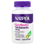 Natrol, мелатонин, быстрорастворимый, с цитрусовым вкусом, 10 мг, 100 таблеток