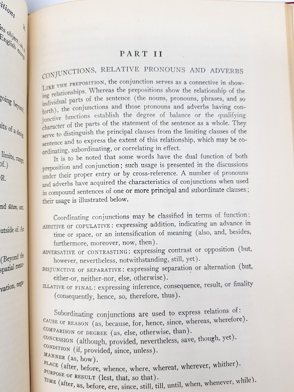 "Standard Handbook of Prepositions, Conjunctions, Relative Pronouns, and Adverbs (Стандартный справочник предлогов, союзов, относительных местоимений и наречий)". 1953г.