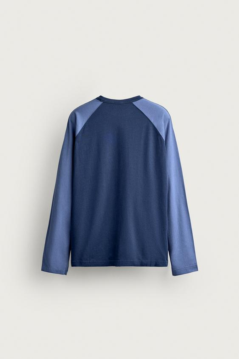 ZARA - FRUIT OF THE LOOM™ ФУТБОЛКА С ДЛИННЫМ РУКАВОМ, СИНИЙ