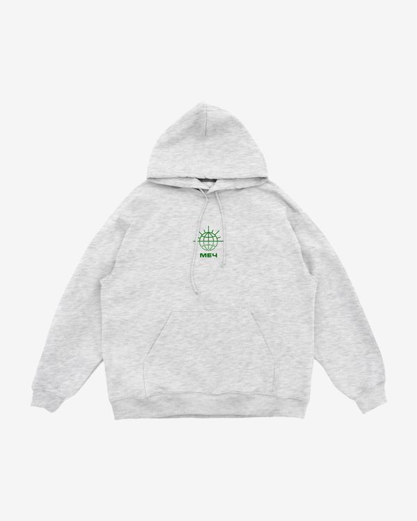 Худи FW23 HD Logo Melange Grey
