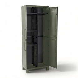 Уличный пластиковый шкаф Toomax Wood Cabinet Utility olive