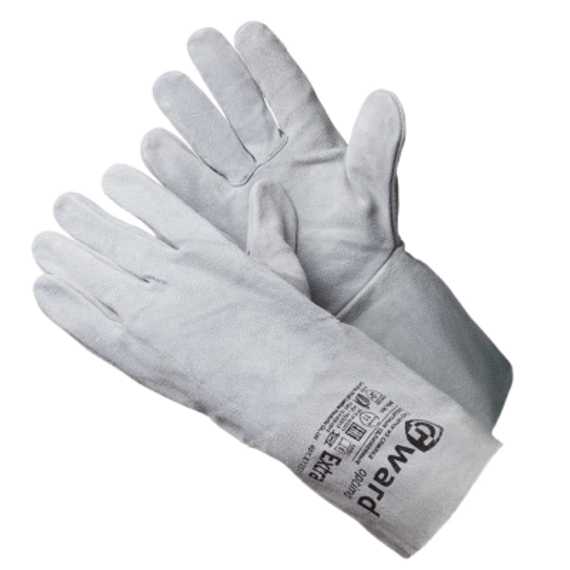Краги Gward Extra, из спилка, серого цвета, без подкладки