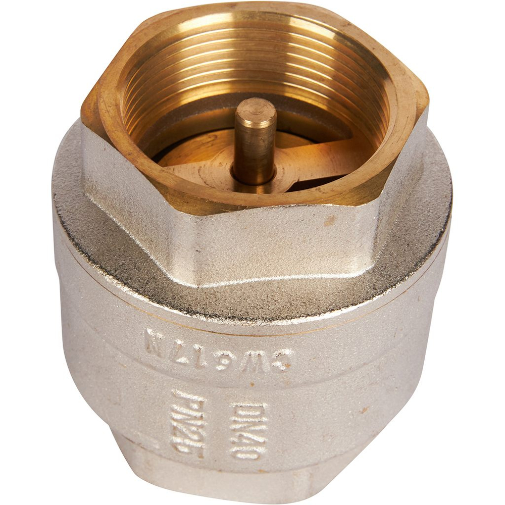 Клапан обратный ROMMER RVC-0001 - 1"1/2 (ВР/ВР, PN25, Tmax 120°C, с металлическим седлом)