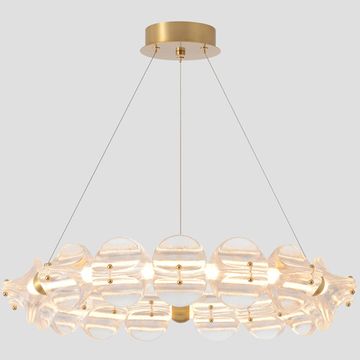 Люстра LED 38W 3000К RICH SP38W LED латунь Crystal Lux