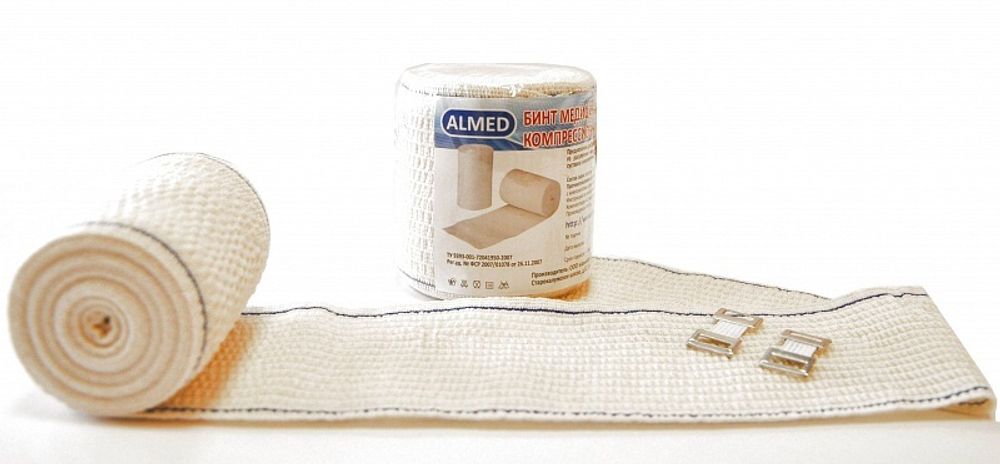 Бинт эластичный медицинский ALMED (1.5 м х 120 мм)