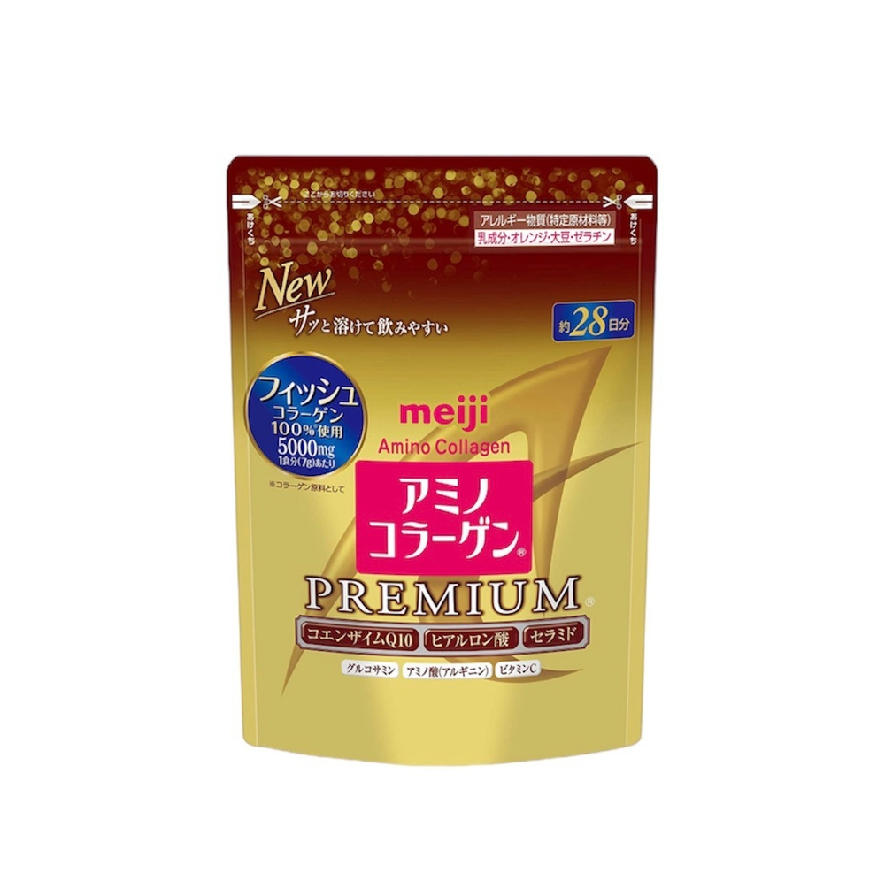 Meiji Collagen Premium Премиум Амино-Коллаген морской в порошке 5000мг, на 28 дней