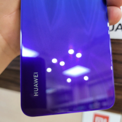 Крышка для Huawei Nova 3i (заднее стекло) "хорошее качество" цвет: сине-фиолетовый