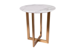 Стол журнальный Garda Decor Жемчужно-Белый (Pearl White) d55*57,2 см