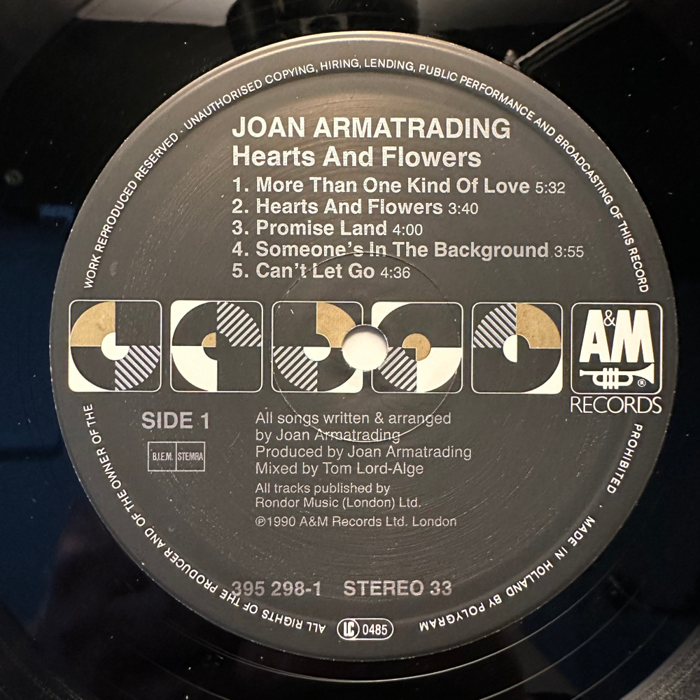 Joan Armatrading - Hearts And Flowers (Голландия 1990г.)