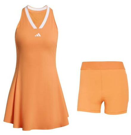 Женское теннисное платье Adidas Tennis Climacool Pro — pure orange/white