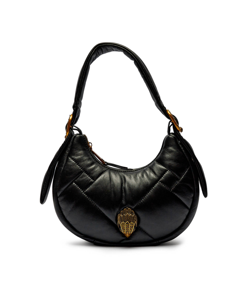 Кожаная сумка хобо kensington puff Kurt Geiger - черный(2711400109)