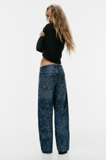 ДЖИНСЫ TR BAGGY СО СРЕДНЕЙ ПОСАДКОЙ И СТРАЗАМИ — ZARA