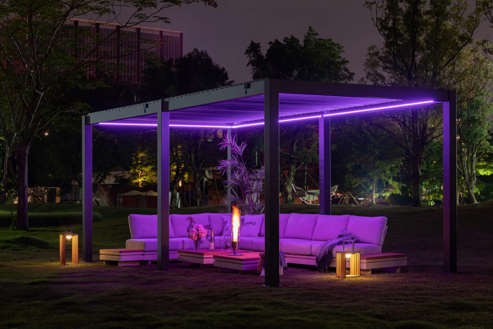 Пергола металлическая 3х6 м Tagliamento Astrol Pergola, темно-серый