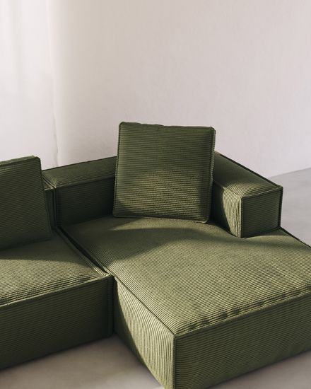 3-х местный диван Blok La Forma цвет зеленый 330 см