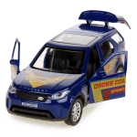 Модель ин. мет. "Land Rover Discovery. Спорт" 12см, свет-звук, синий в коробка (Технопарк)