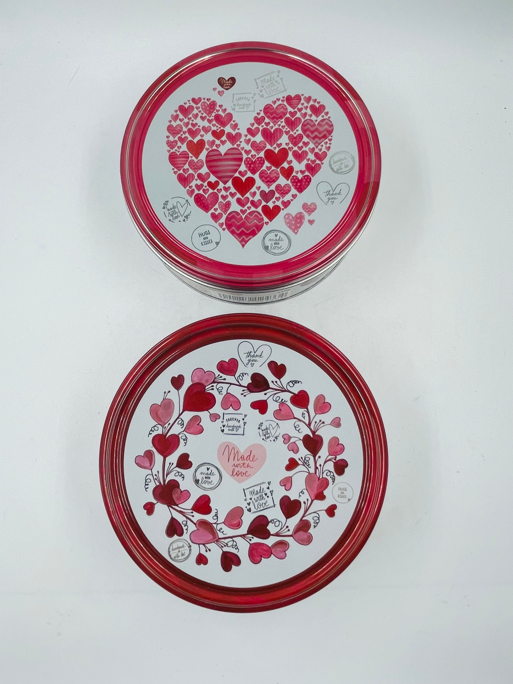 Песочное печенье с маслом Butter Cookies "Hearts/Сердечки", 2 жестяные банки по 150 г (Дания)