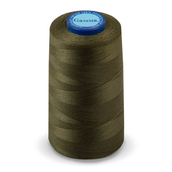 Нитки универсальные Gamma 40/2, 4570 м (5000 ярд) / 1 кат., 423 т.хаки