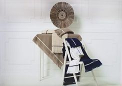 Набор полотенец NATURAL SLIM 2 предмета белый  TIVOLYO HOME Турция