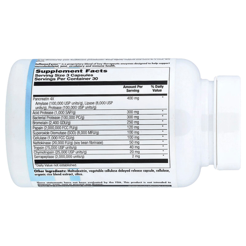 Nutra BioGenesis, InflamaZyme, 90 капсул