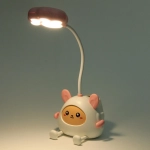 Настольная лампа «Милая зверушка» LED 11,5*8,6*31 см, USB 0.6w 5V, Бело-розовый
