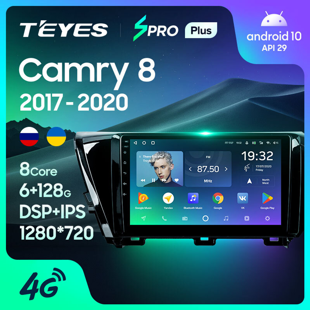 Teyes SPRO Plus 10,2" для Toyota Camry 8 2017-2020