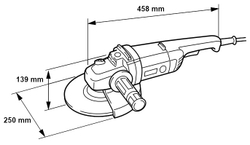 УШМ MAKITA 9069 2000Вт 6600об/мин 230мм в коробке(9069)