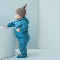Комбинезон с капюшоном "Деним" утепленный 0+
