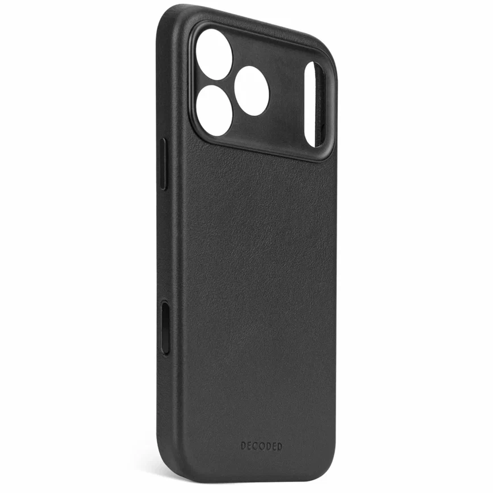 Чехол Decoded Leather Backcover для iPhone 17 Pro черный