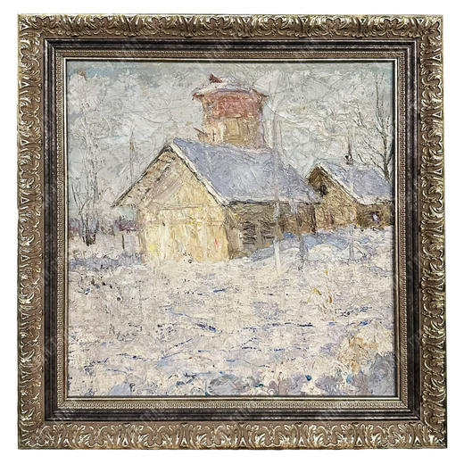 Грабарь Игорь Эммануилович (по подписи). Зима. Холст, масло, 1908