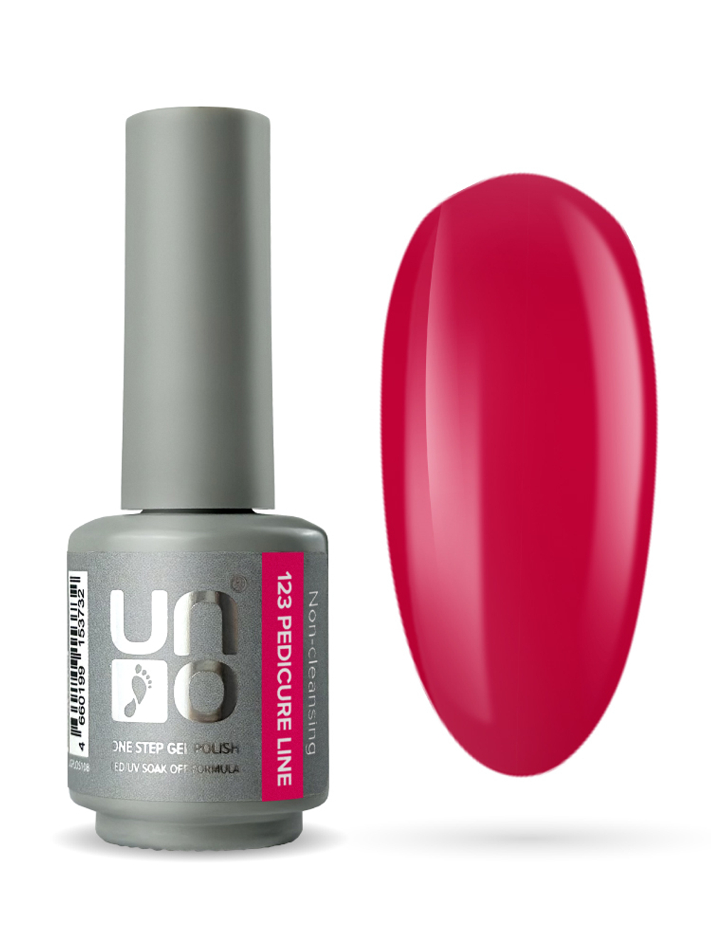 Uno Однофазный гель-лак 123 Pedicure Line, 8мл