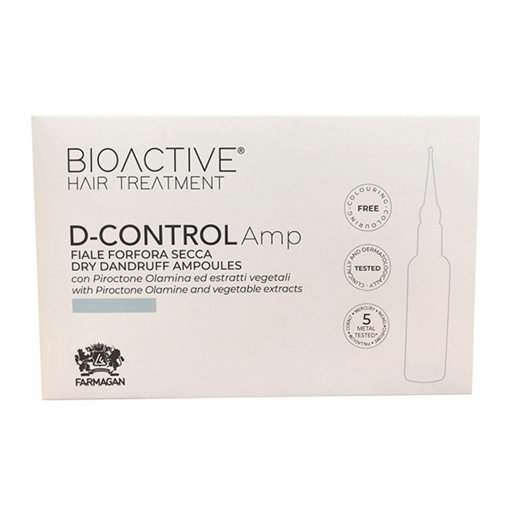 Лосьон в ампулах против жирной перхоти Farmagan Bioactive Treatment Oily Dandruff Ampoules 10x7,5мл