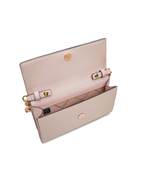 Кожаная сумка-мессенджер/кошелек Michael Kors - пудро-розовый(32R4GJ6C9L)