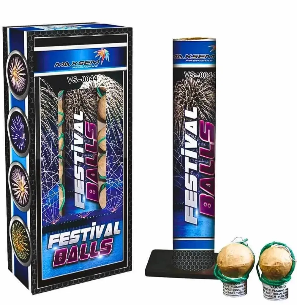 Фестивальные шары 'FESTIVAL BALLS' (VS-0044) от Maxsem, 12 шт.