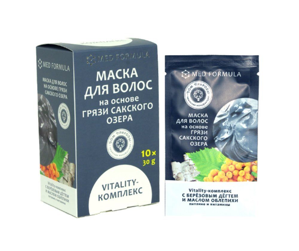Маска для волос Vitality-комплекс с грязью Сакского озера 30 г — Дом Природы Маска для волос Vitality-комплекс с грязью Сакского озера 30 г — Дом Природы
