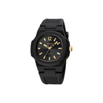 SKMEI Quartz Movement Silicone Strap Watch Men"s Watches Black Dial
