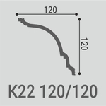 Карниз потолочный К22