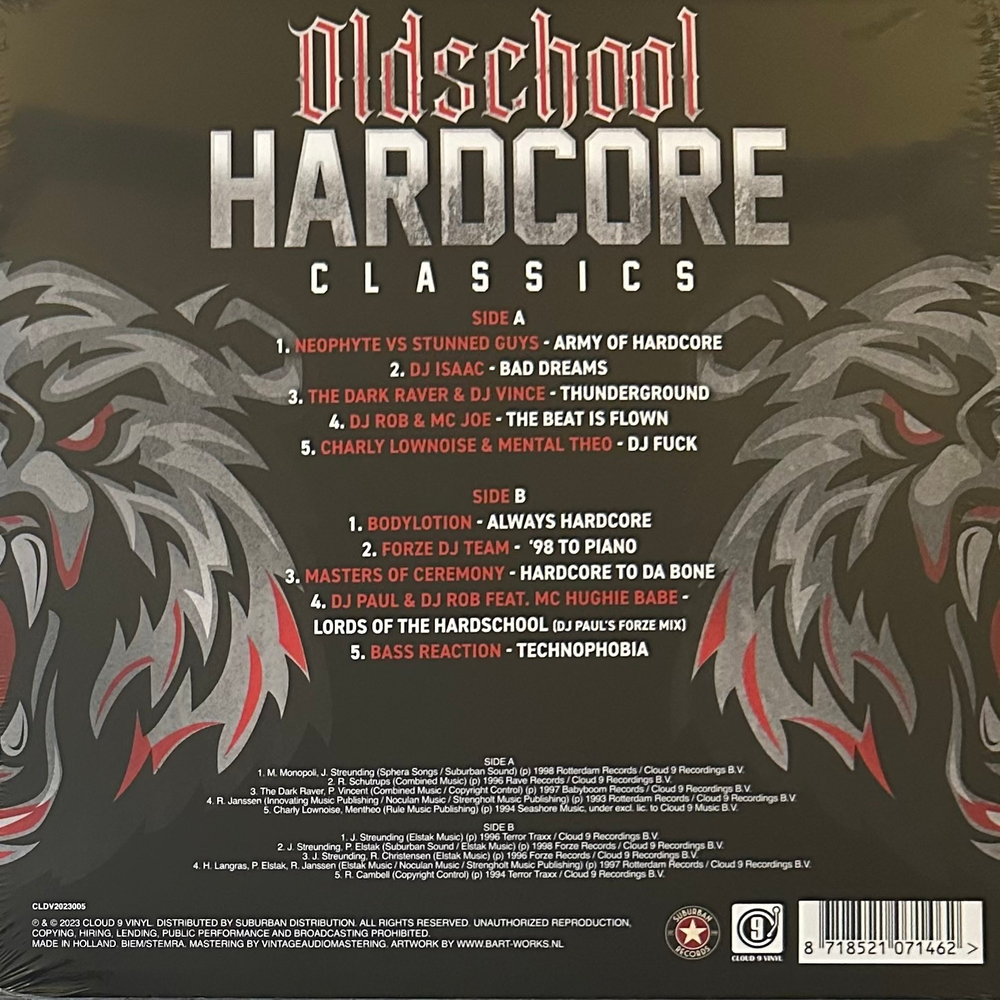 Сборник Oldschool Hardcore Classics (Голландия 2023г.)