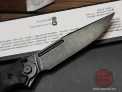 Складной нож тактический НОКС "Офицерский-2М" Black 320-589404 c клинком из стали AUS-8, рукоять G10