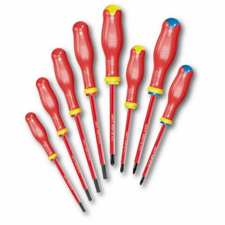 091 SH8 Набор из 8ми отверток, шлиц, PHILLIPS®, POZIDRIV®, 1000 В, USAG (Италия)