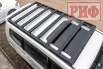 Багажник экспедиционный (платформа) алюминиевый 1150x2080 мм для Mitsubishi Pajero IV (с крепежом) РИФ