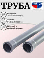ПВХ Труба Ф40х2,0х2000мм ViEiR