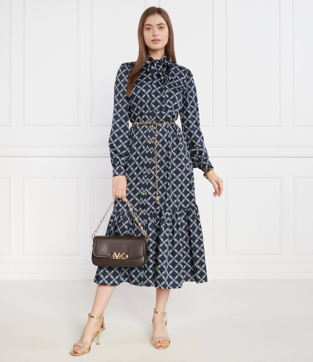 Кожаная сумка-мессенджер parker Michael Kors - каштановый(30F2G7PC2L)