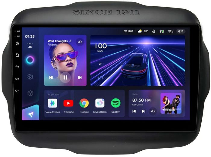 Магнитола для Jeep Renegade 2014-2021 - Teyes CC3 Android 10, Быстрая, CarPlay, SIM-слот